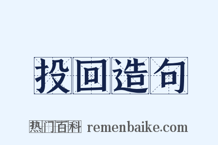 投回造句是什么意思的图片